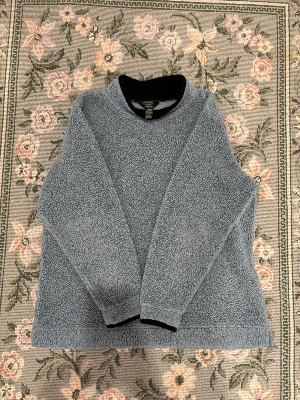 L.L.Bean Women’s Sherpa Fleece Pullover Cozy Teddy Sweater